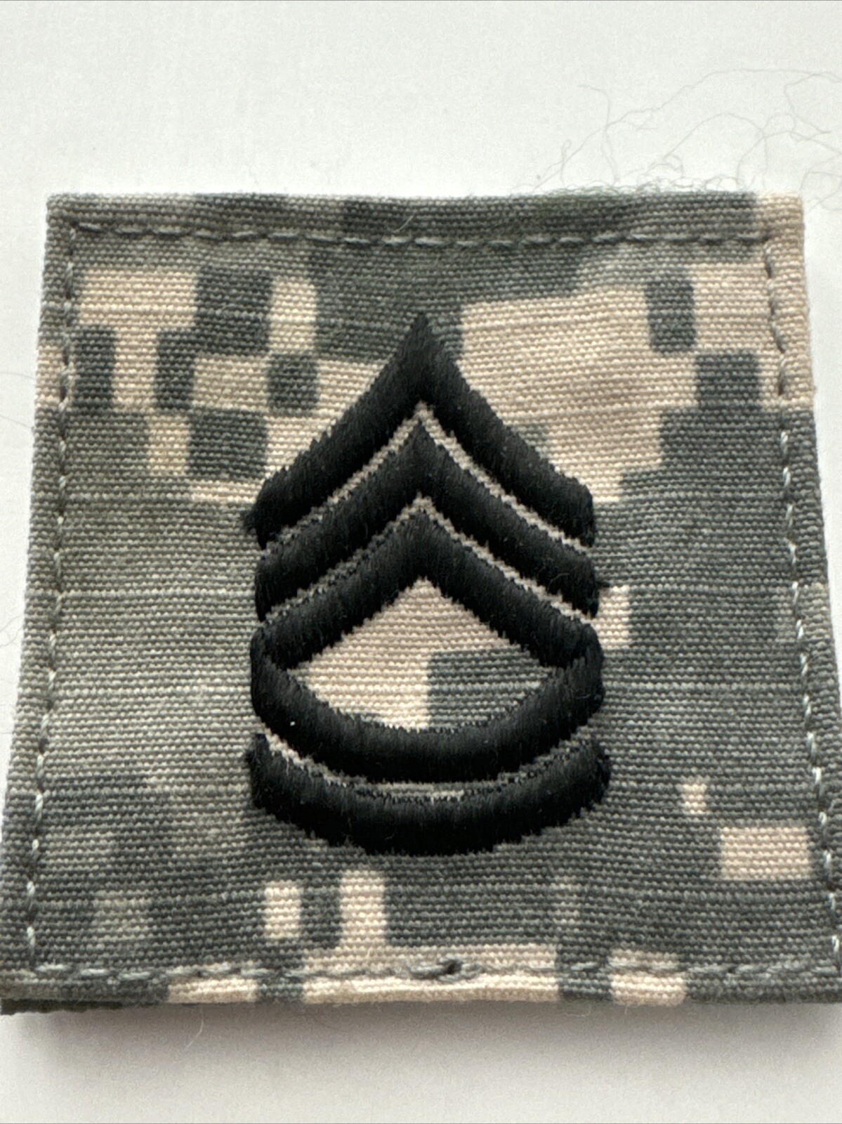 MILITARY PATCH ACU HOOK & LOOP US ARMY RANK SFC SERGEANT FIRST CLASS
