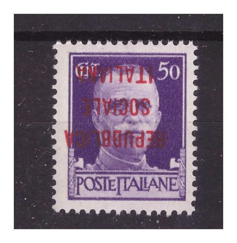 RSI - 50 CENT BANDS OVERPRINT UPSIDE DOWN NEW ** MNH