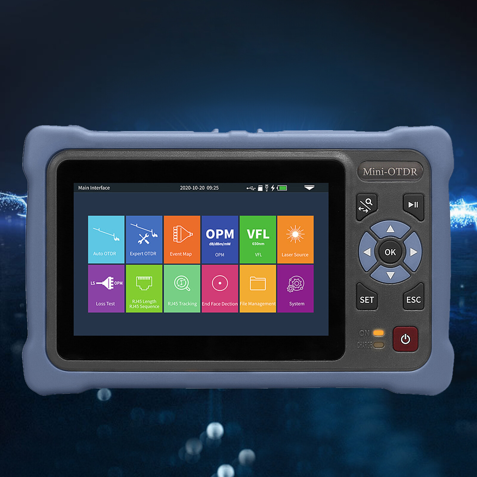 OTDR NK4000D 1310/1550nm 26/24dB 4.3 inches Touch Screen SM Optical NetworkTeste