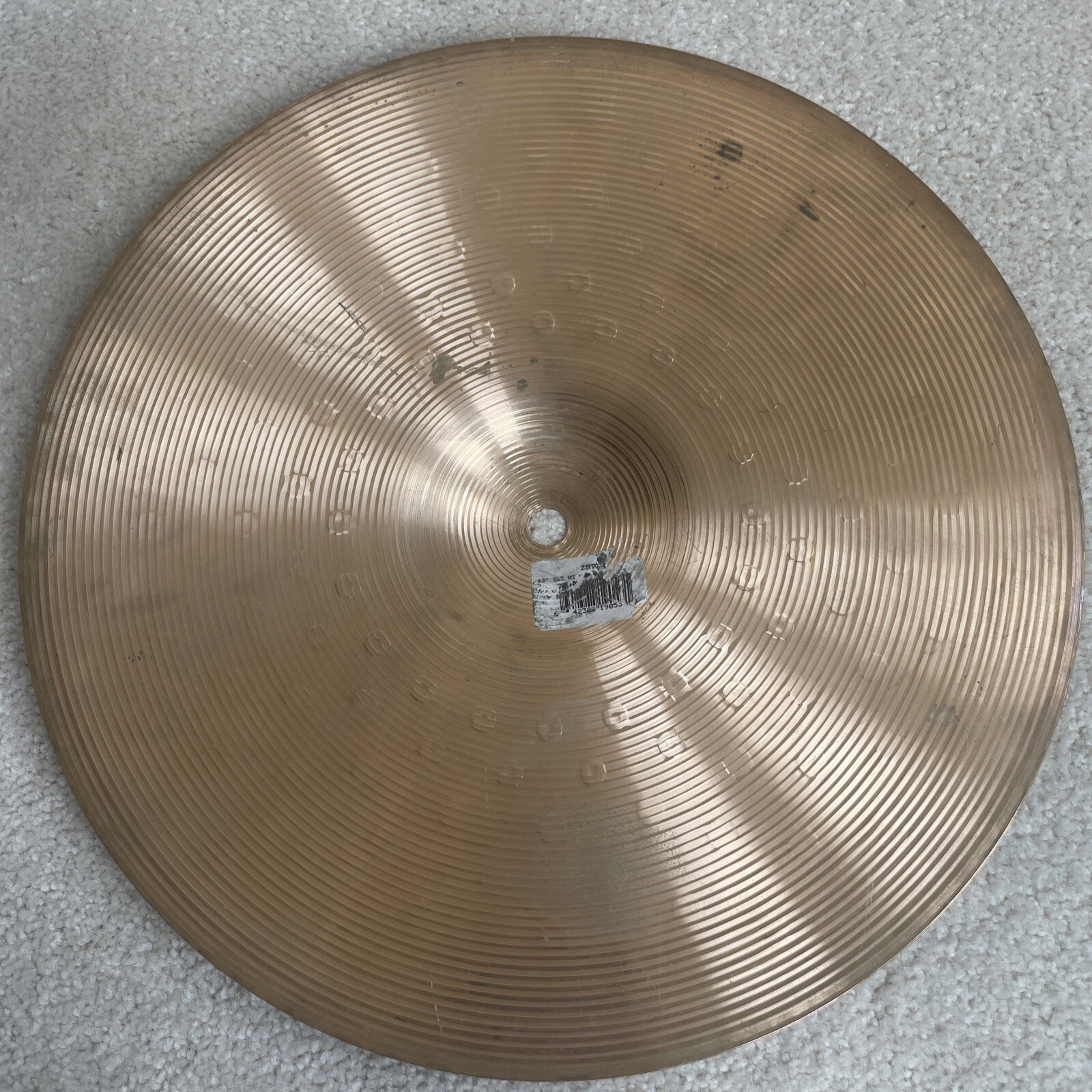 Zildjian 13” ZBT HiHat Cymbal bottom
