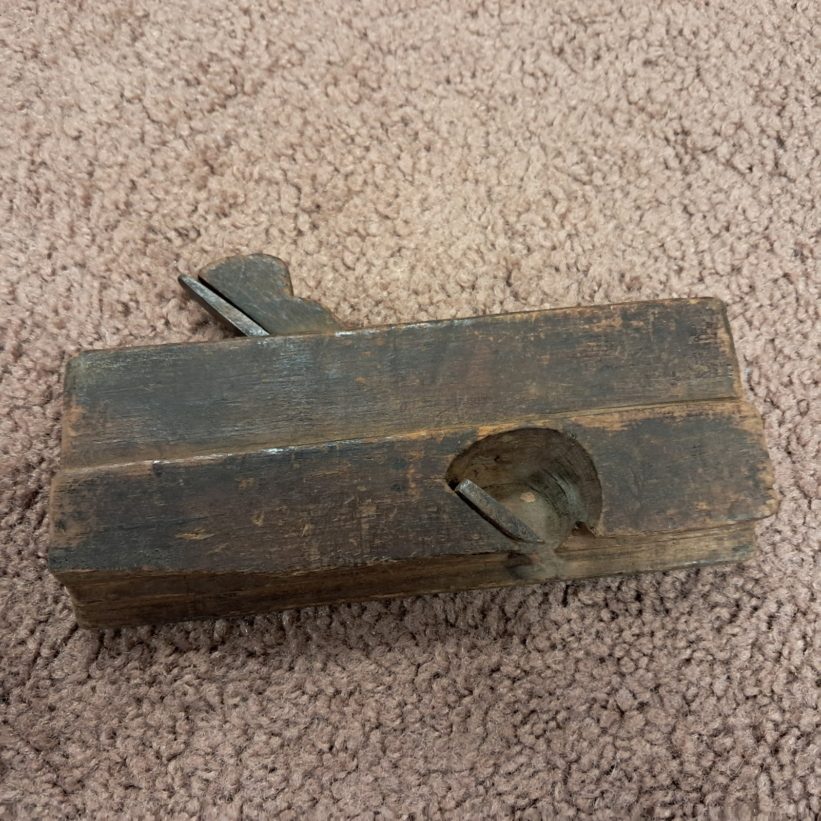 Primitive Woodworking Round Molding Wood Plane And Blade