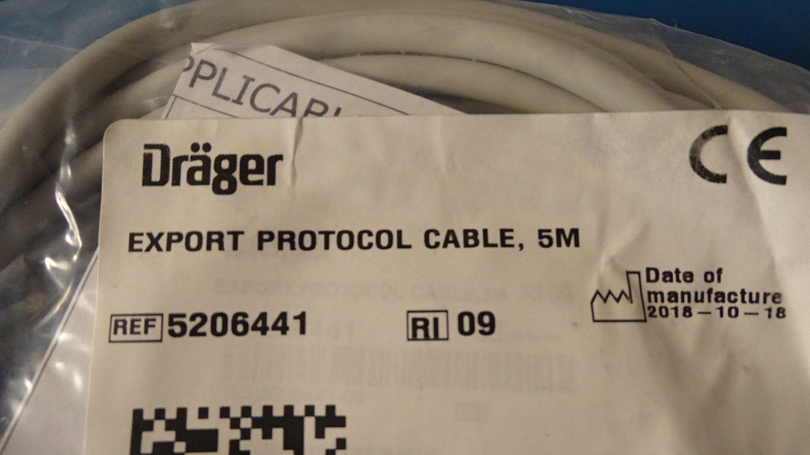Drager Export Protocol Cable 5206441