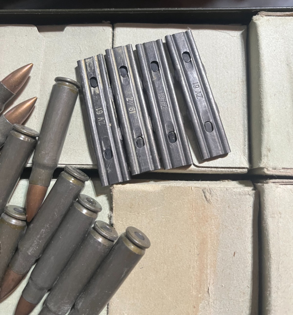 QTY-8 NEW Unused Czech VZ-52 VZ52 Rifle 7.62x45 mm Stripper Clips New Never Used