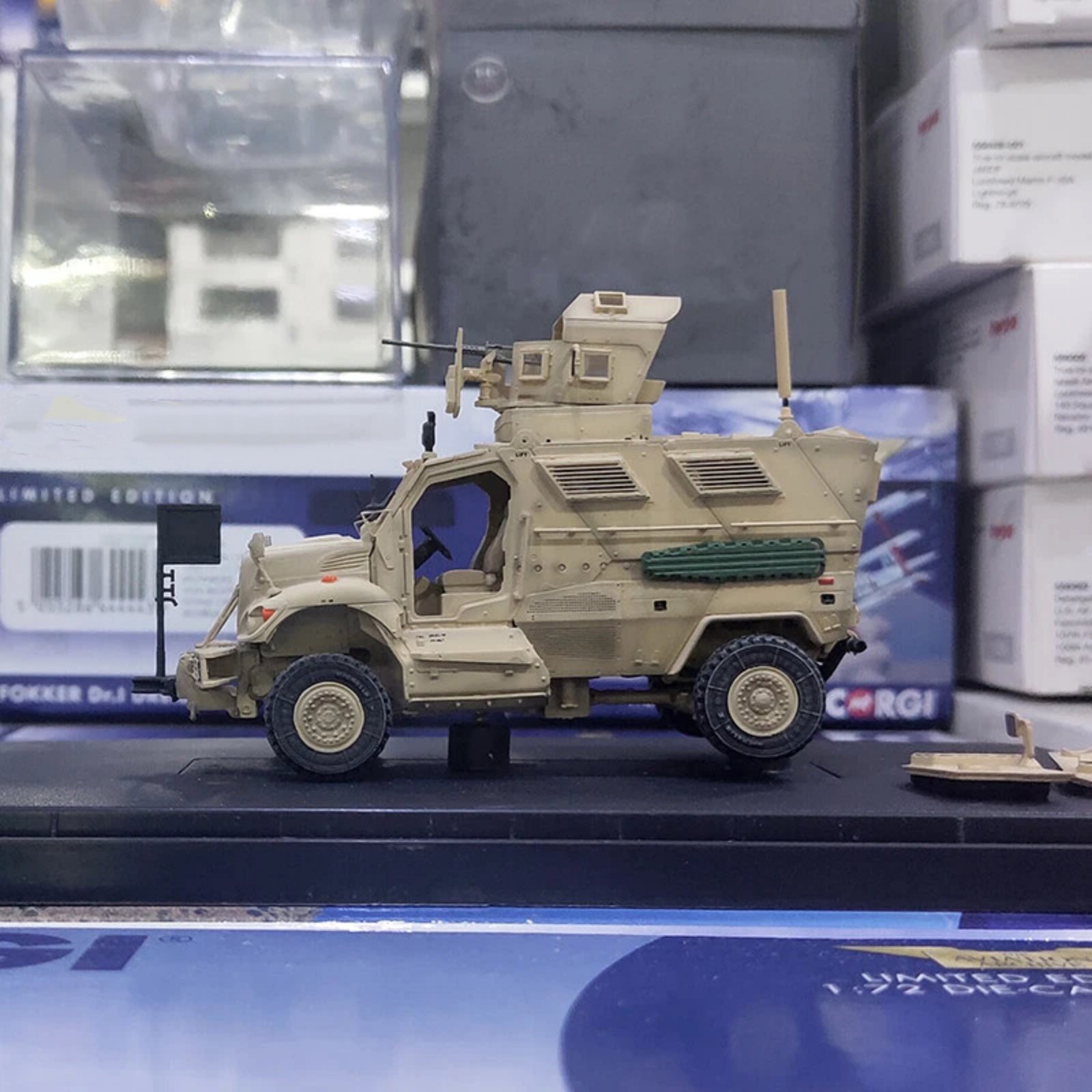 4.3in M1224 US MaxxPro Mine Resistant Anti Ambush Vehicle Finished Model Toy Set