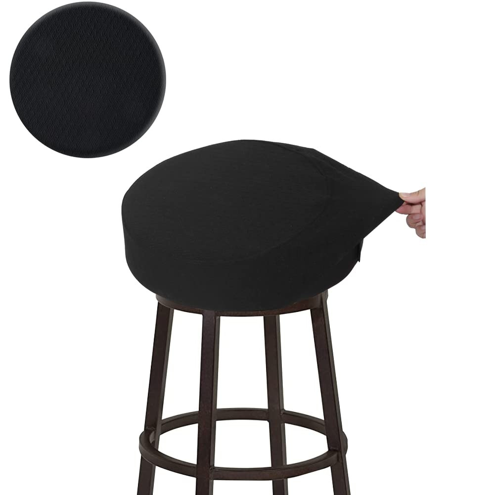 Bar Stool Covers, Luxury Fabric Dia.12-14" round Crease-Resista