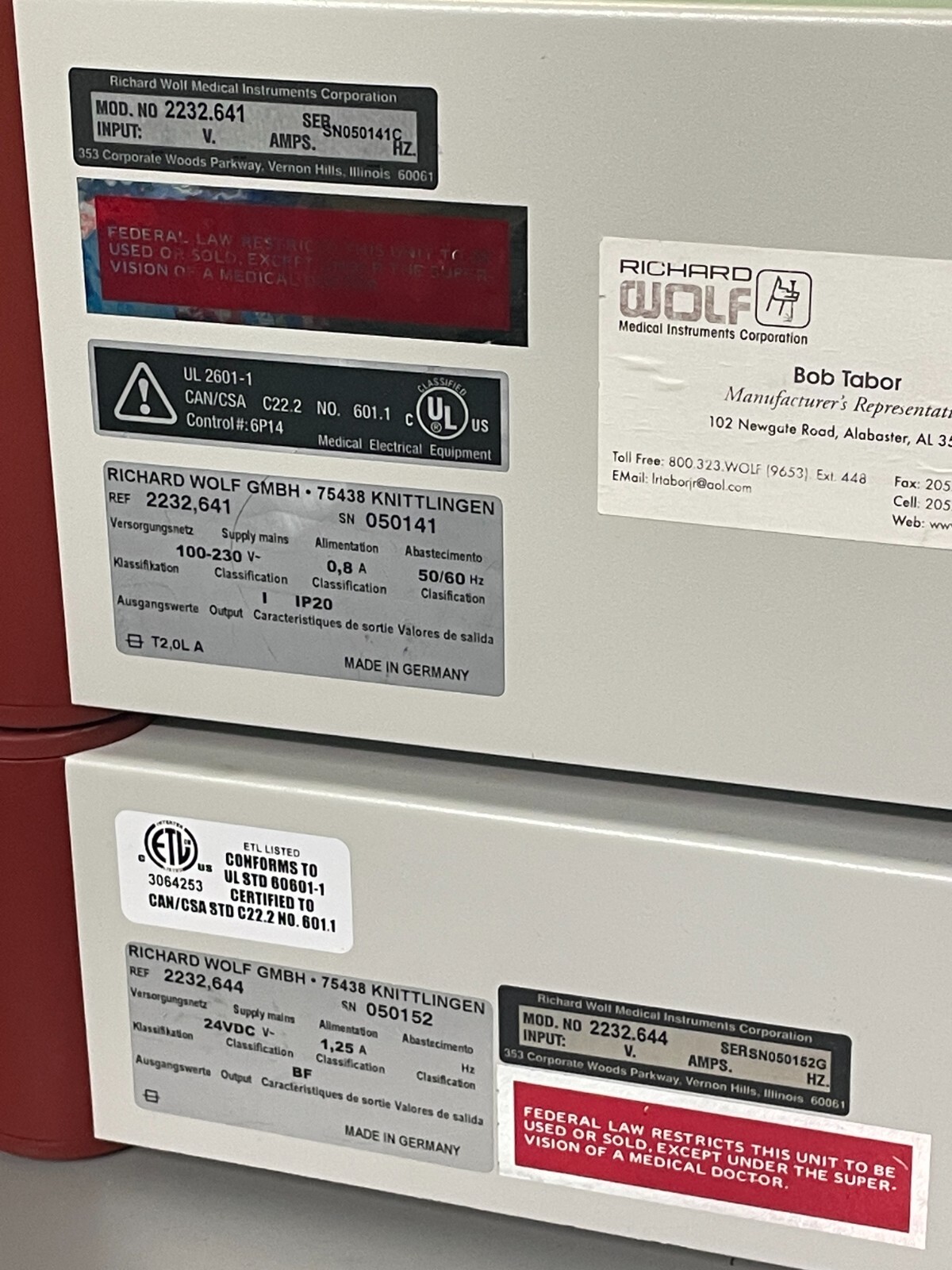 Wolf 2232 Insufflator W/ Temp-Pump Combo-System w/accessories shown (I3a)