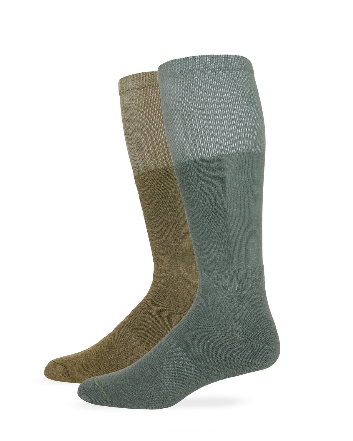 Wrangler Men's Moisture Wicking Over The Calf Tall Boot Socks 2 Pair Pack