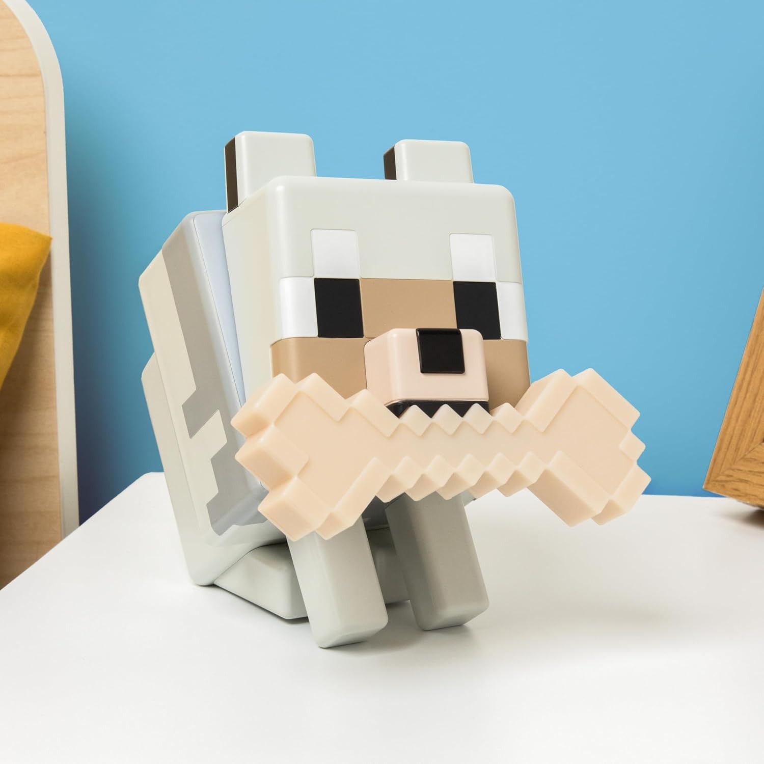 Minecraft Wolf GloBuddies 3D Colour Changing Light, Officially
