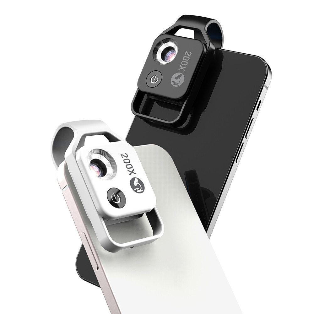 Wholesale 10 Pcs 200x Microscope Mobile Phone Magnification Lens with LED CPL