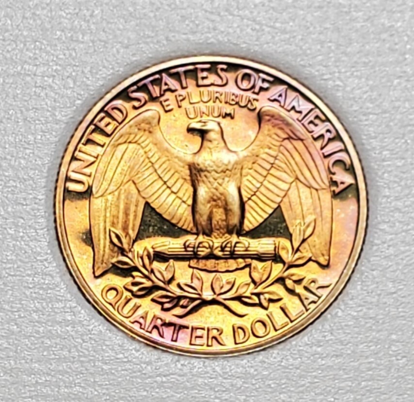TONED 1980 S WASHINGTON QUARTER PROOF UNC #C3279