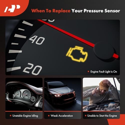 Fuel Injection Pressure Sensor [4 Pins] Compatible with Ram 2500 2013-2017,