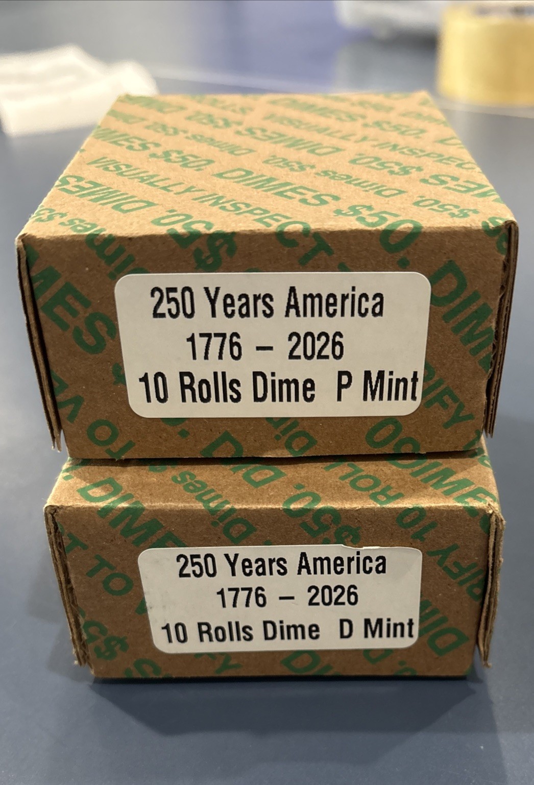 2026 Emerging Liberty Dimes 1776–2026 - 2 Boxes (P&D Mint) - 1000 Coins Total