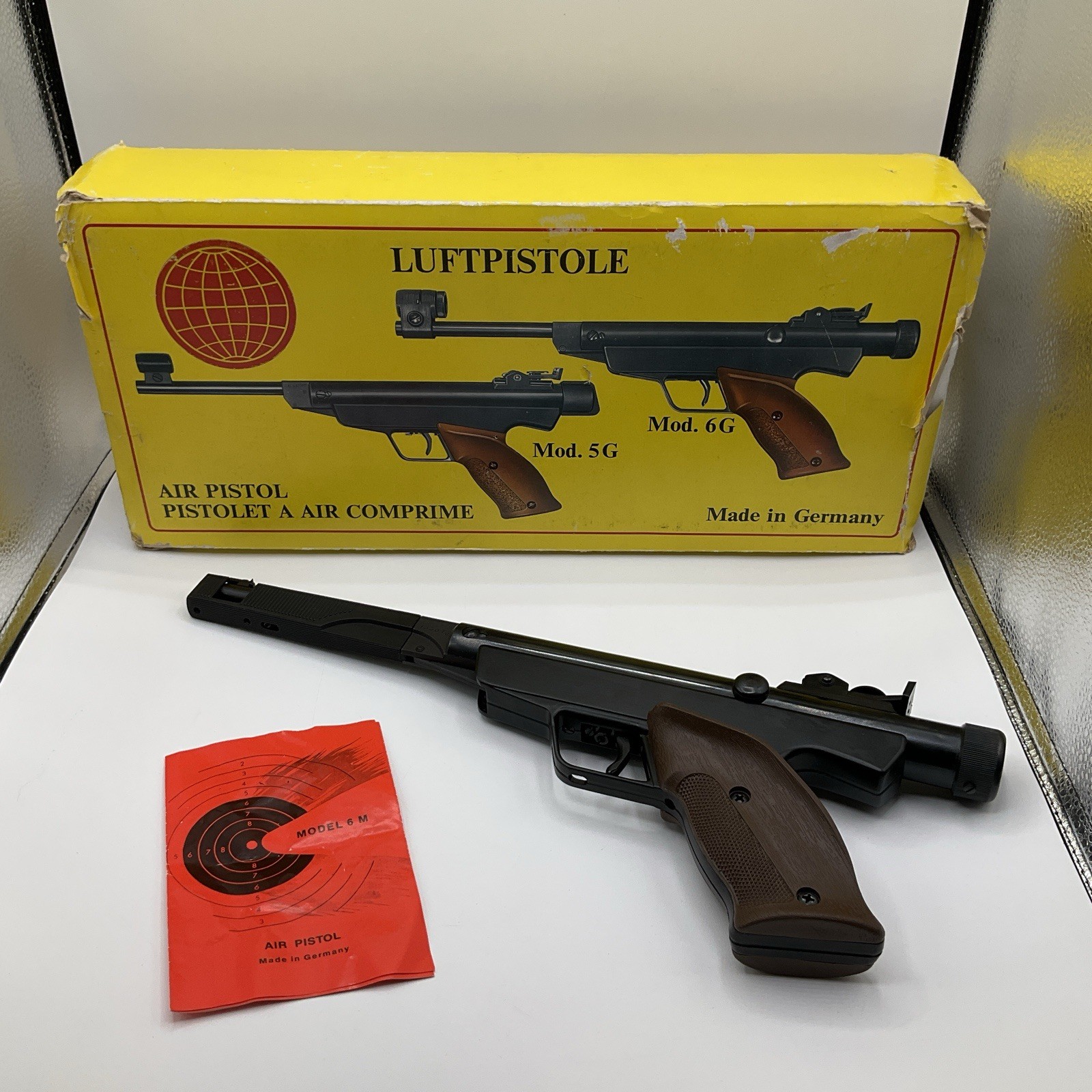 Vintage 1980 Diana RWS Air Pistol Caliber 4.5/ .177 Model 6M Made In Germany