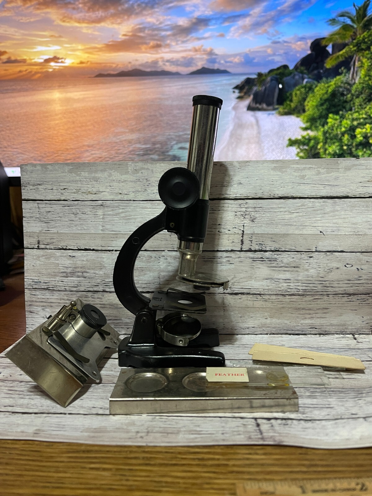 Vintage Meccano Microscope Set Replacement Parts - MICROSCOPE and MISC. PARTS