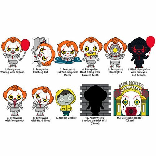 IT Chapter 2 * Pennywise Head Tilted * Figural Bag Clip Key Chain Monogram