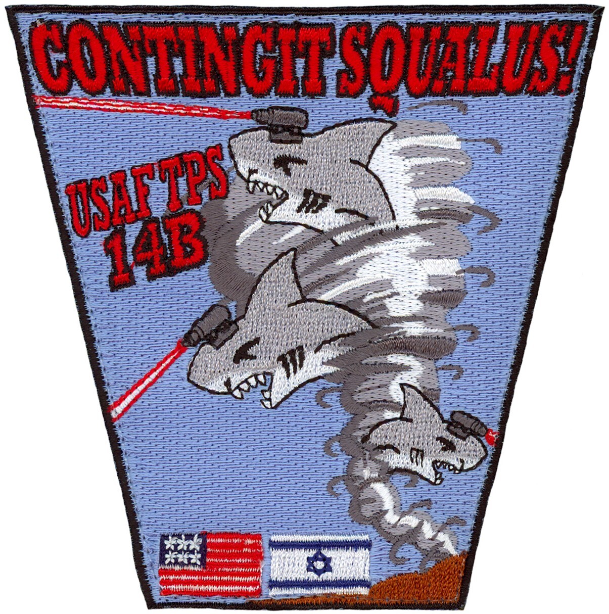 USAF TEST PILOT SCHOOL CLASS 2014 B  - CONTINGIT SQUALUS - PATCH