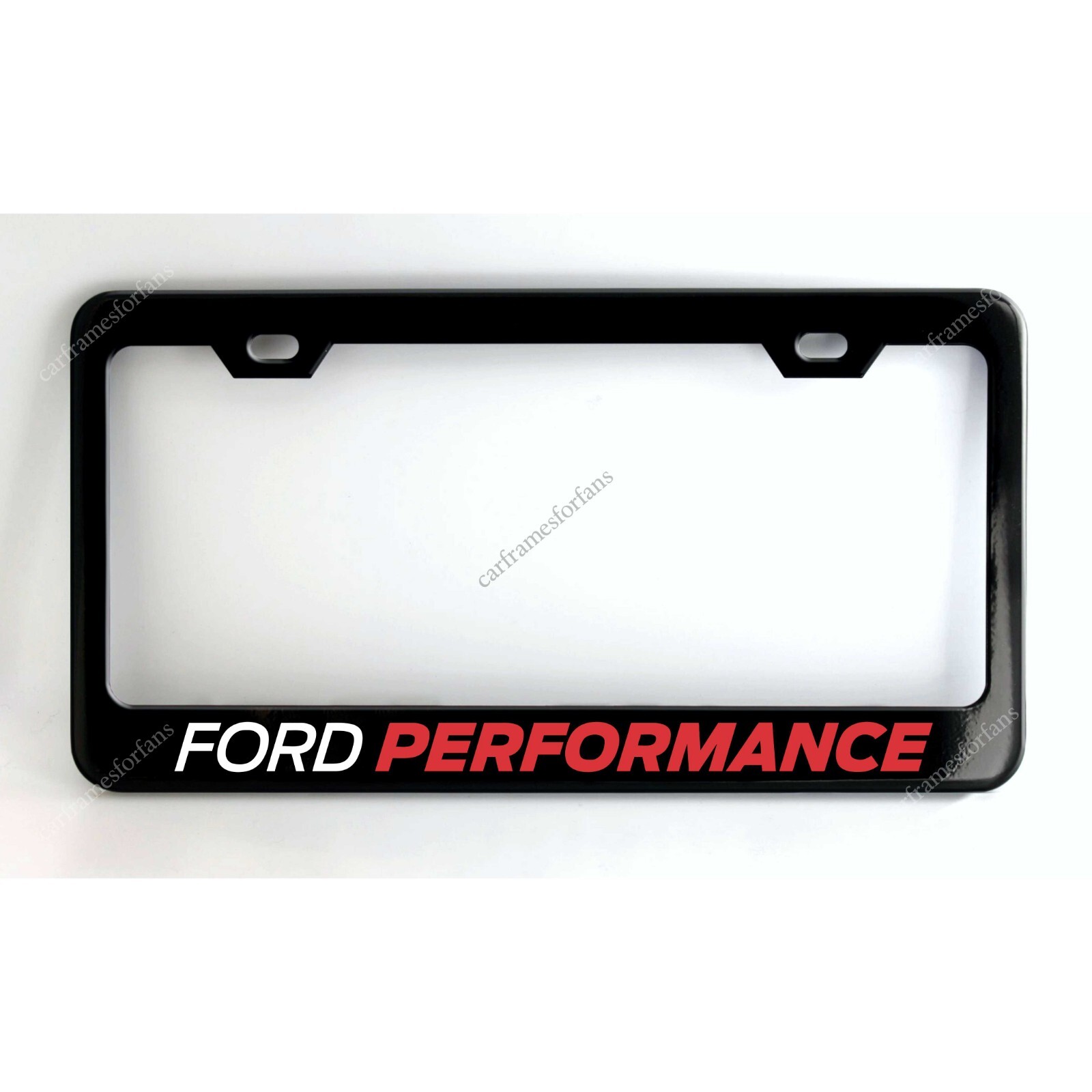 Ford Performance Black License Plate Frame Powder Coated Metal Car Tag Holder