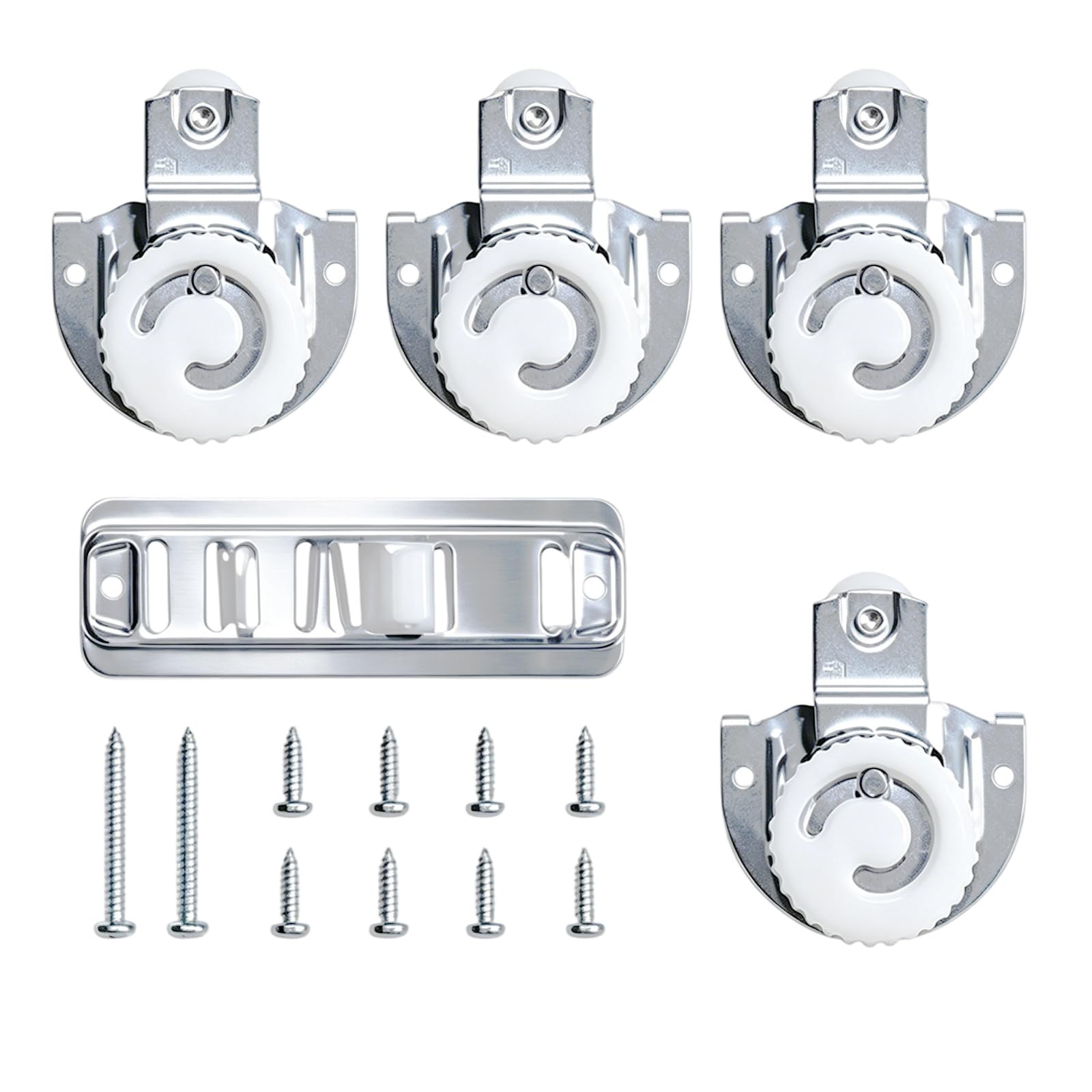4 Rollers 1 Track Sliding Closet Door Roller Kit Heavy Duty Replacement
