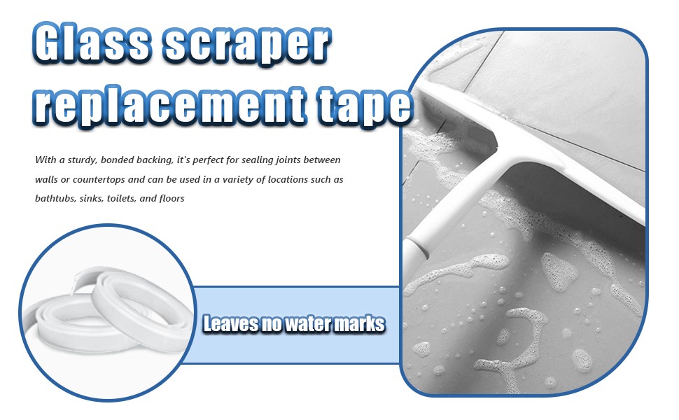 2 Pieces Squeegee Replacement Rubber Blades, 41 Inch Silicone Squeegee Shower