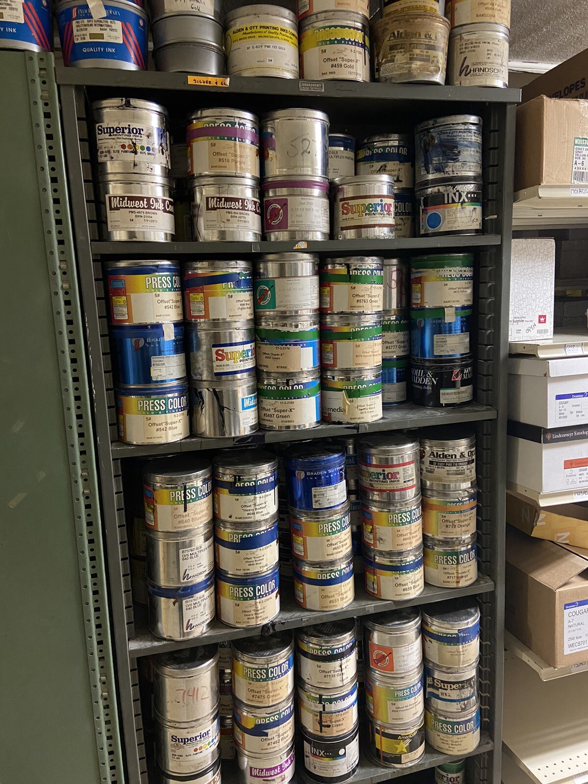Pick Your Color Pantone  Offset Printing Ink -- 5 lb. can "Oil Base