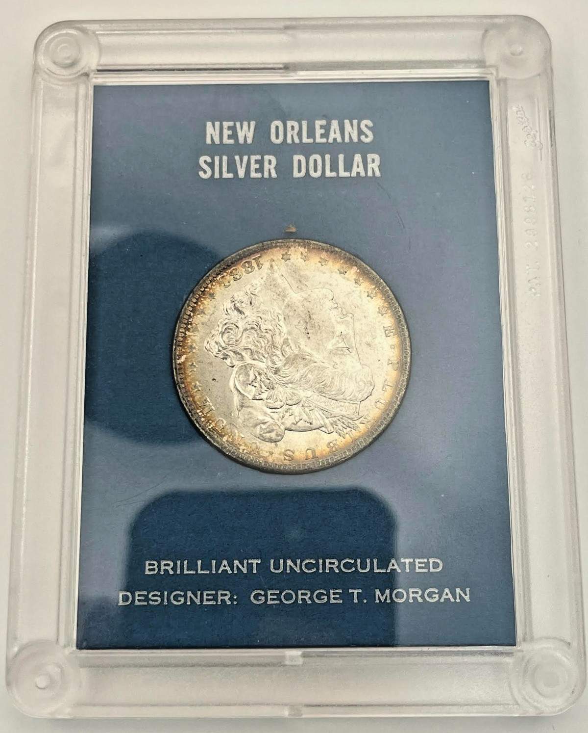 1883-O $1 Morgan Silver Dollar BU National Minting Distribution Center with COA