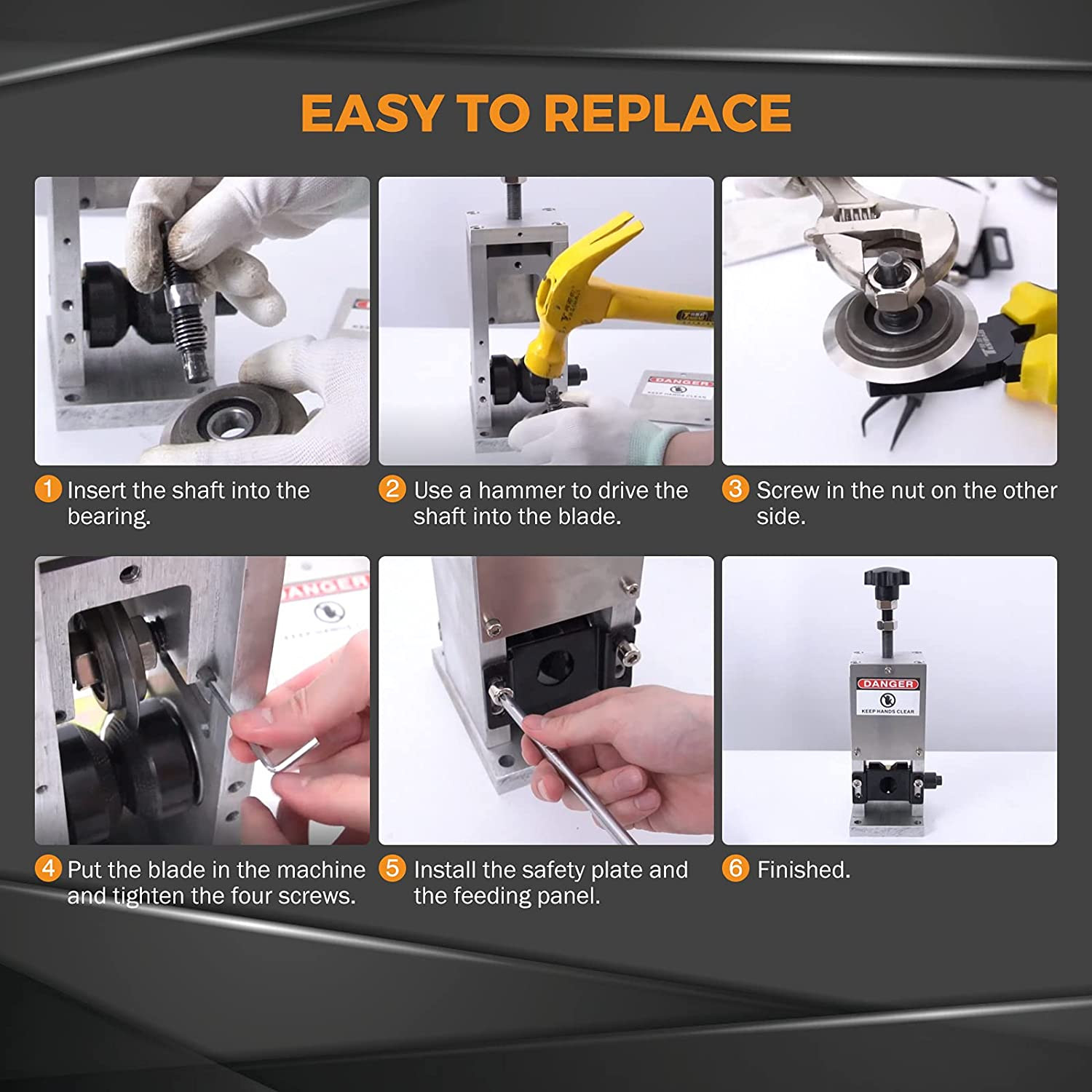 Upgraded Replacement Blade for Copper Wire Stripping Machine Powered Cable Strip