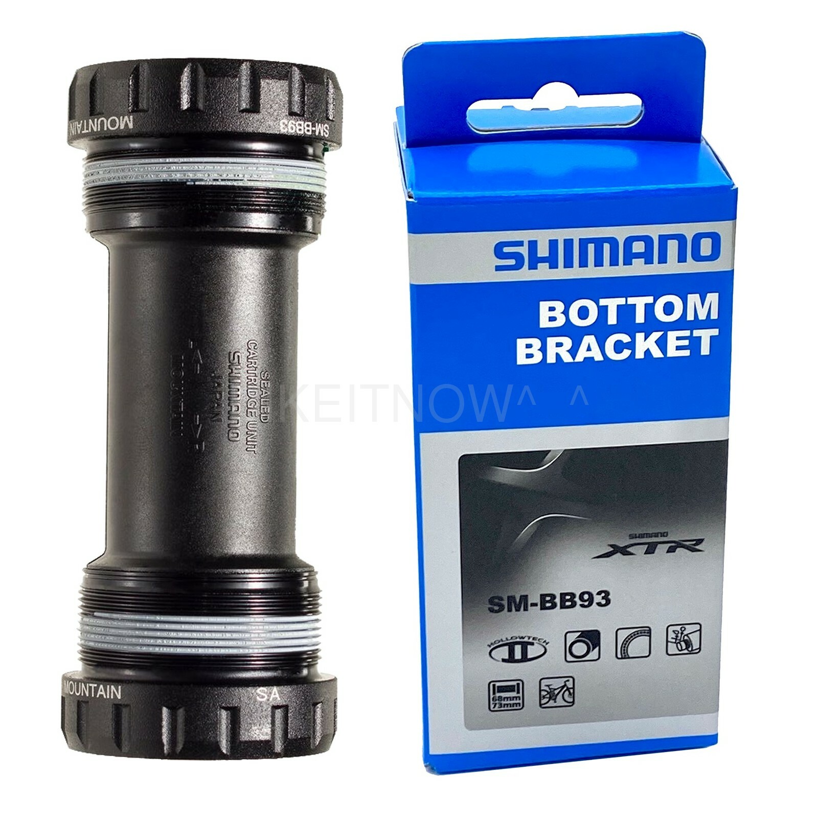 Shimano XTR MTB Bike Threaded BB Bottom Bracket SM-BB93, 68/73mm BSA w/oTLFC24