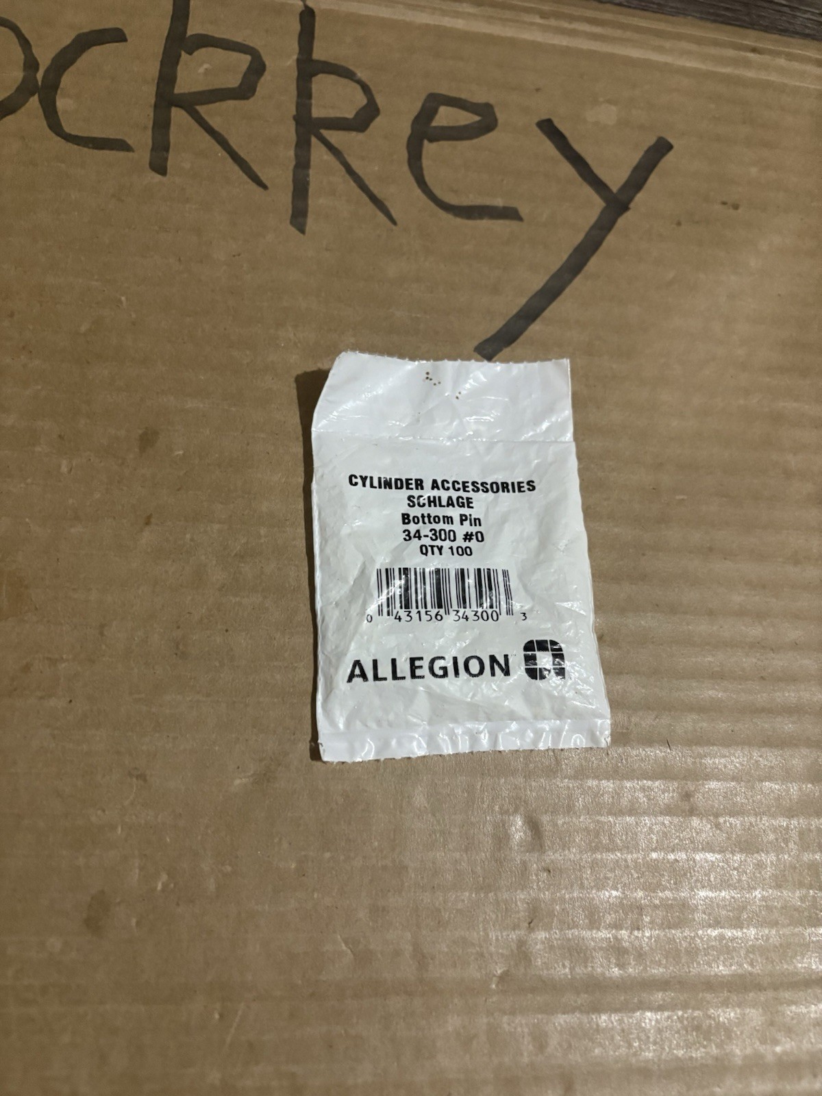 Brand New-Schlage Allegion Everest Series Bottom Pin  #0 34-300 (100 Pack)