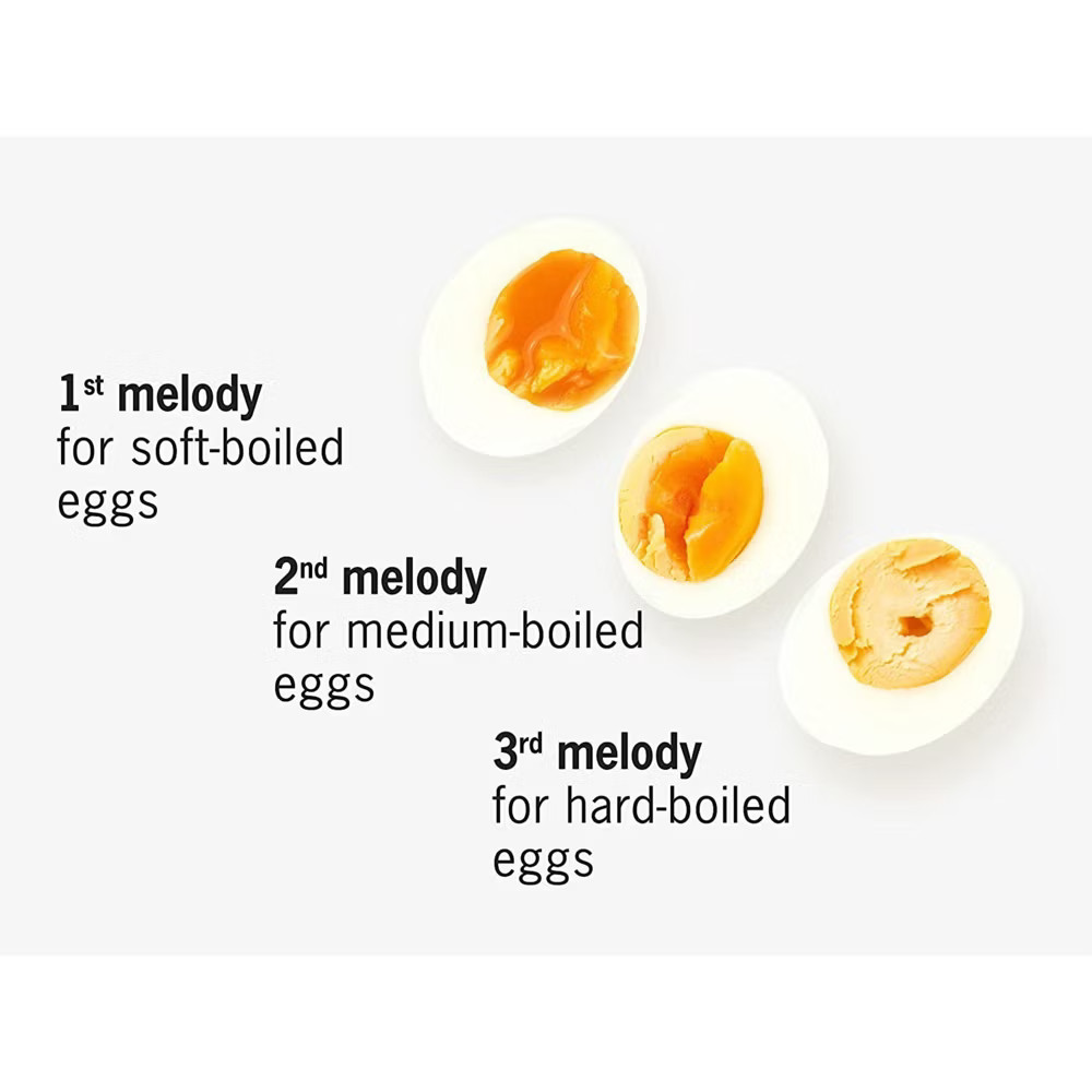 BrainStream BeepEgg Basic - Egg Timer with Musical Alerts, Plays Tunes When