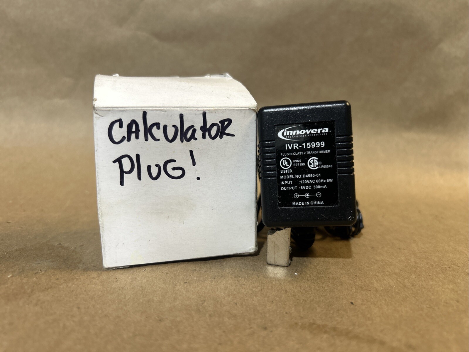 Innovera IVR-15999 Plug In Class 2 Transformer Calculator Plug