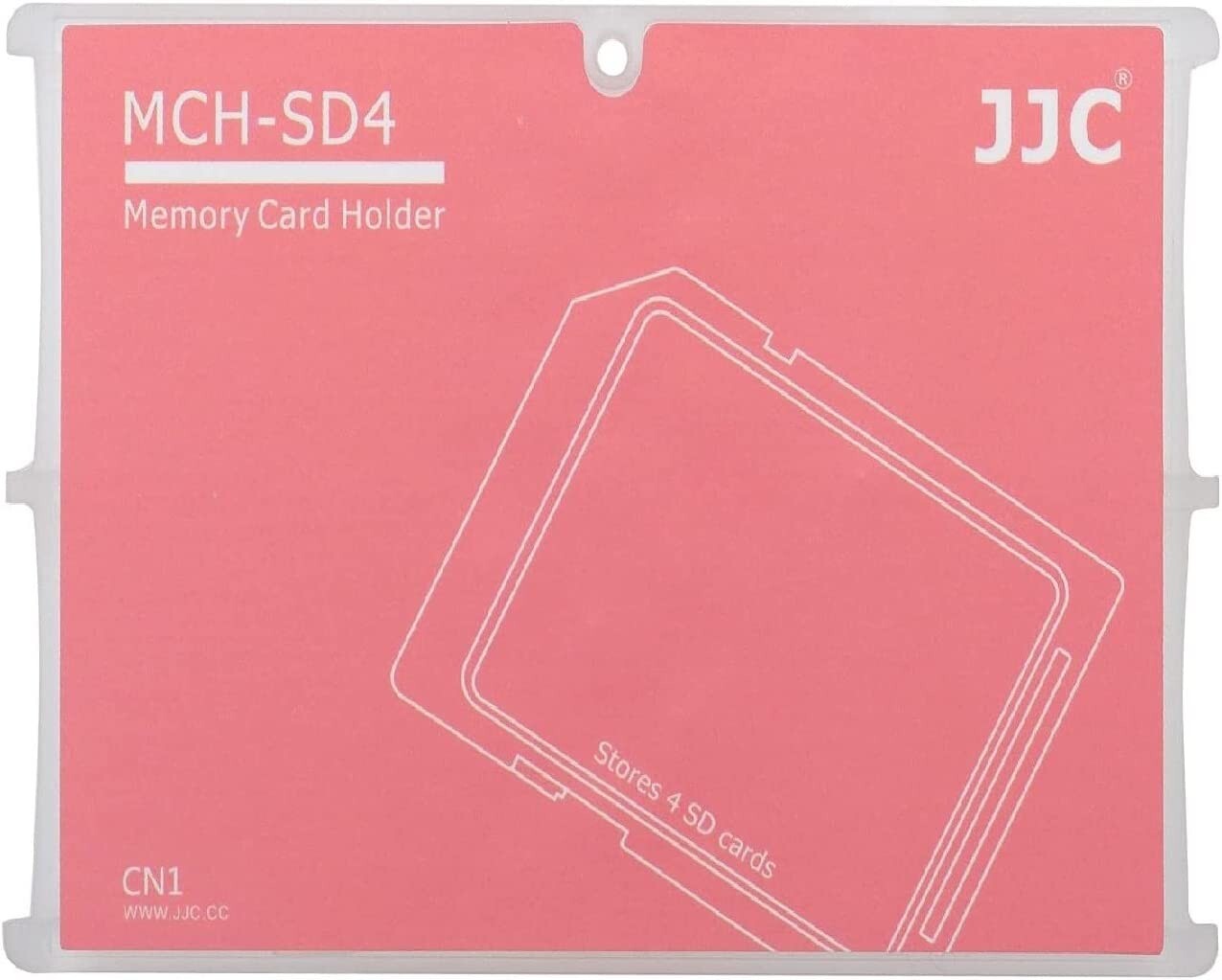 JJC MCH-SD4CN Memory Card Case fits 4X SD Cards