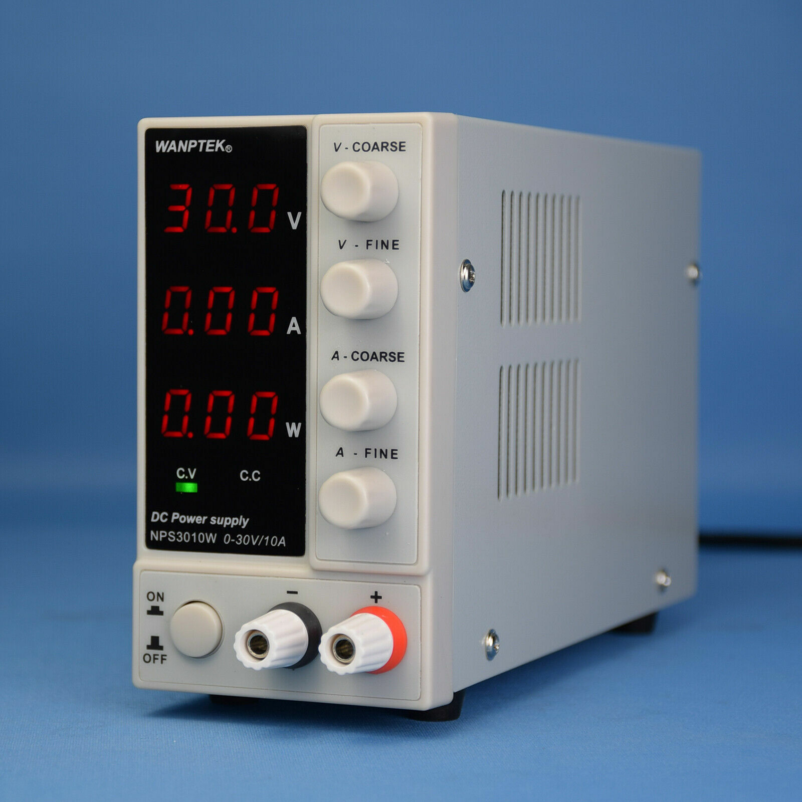 0-30V 0-10A Benchtop Lab Power Supply Precision Variable Digital Adjustable 300W
