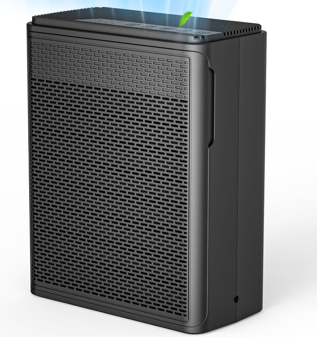 Purificador Aire HEPA H13 1500ft² Mascotas Silencioso 22dB Negro, Nuevo