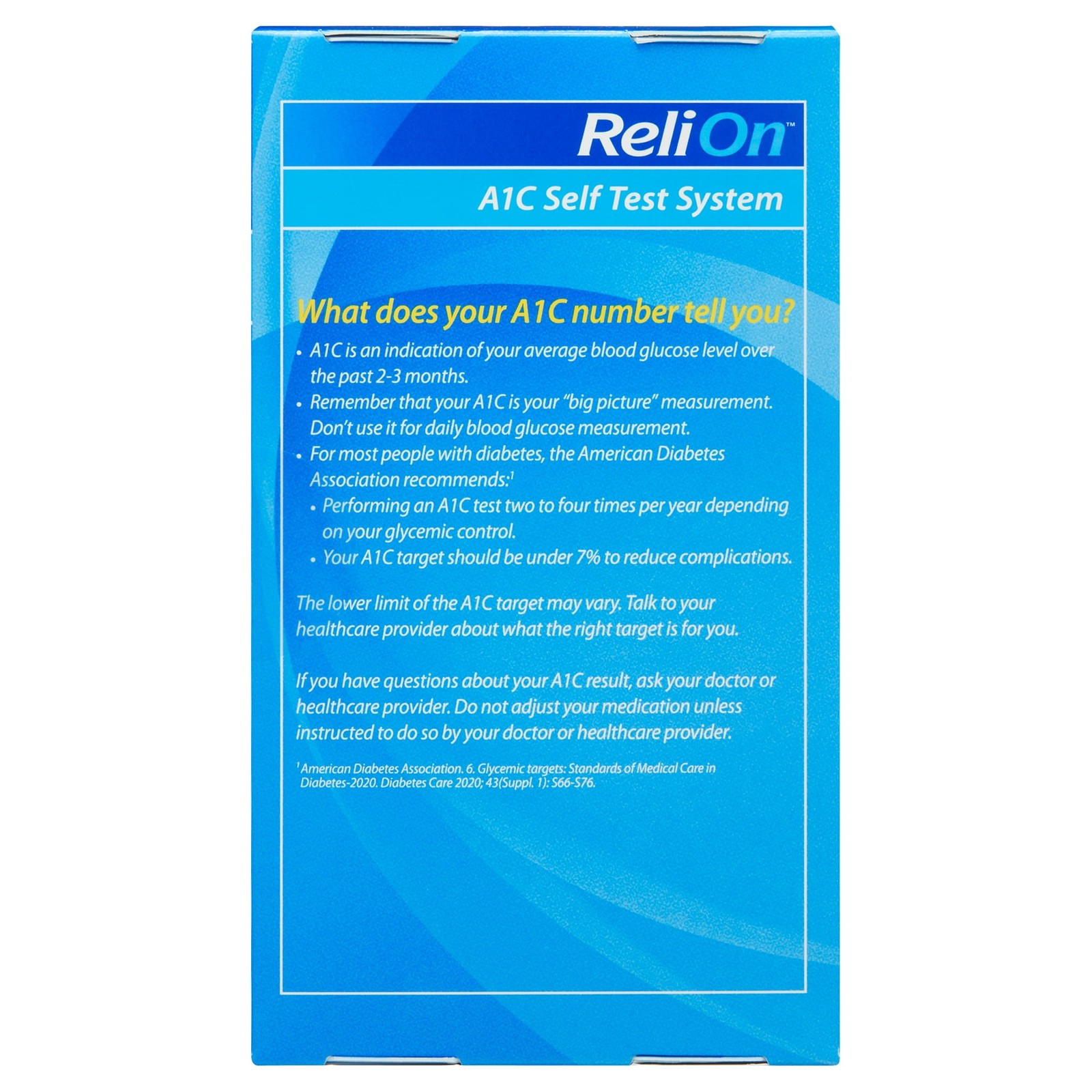 ReliOn A1C Self Test System