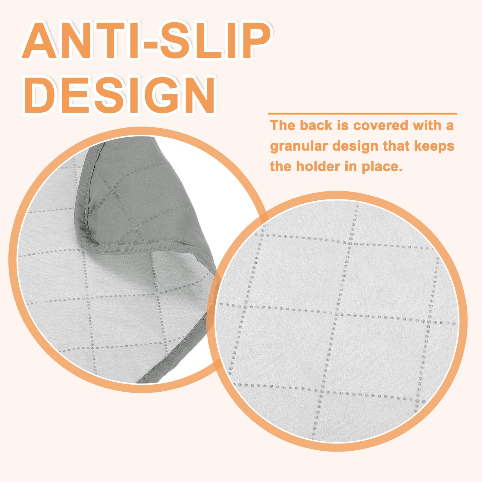 Couch Sofa Armrest Organizer Non-Slip Remote Control Organizer, Plaid Gray