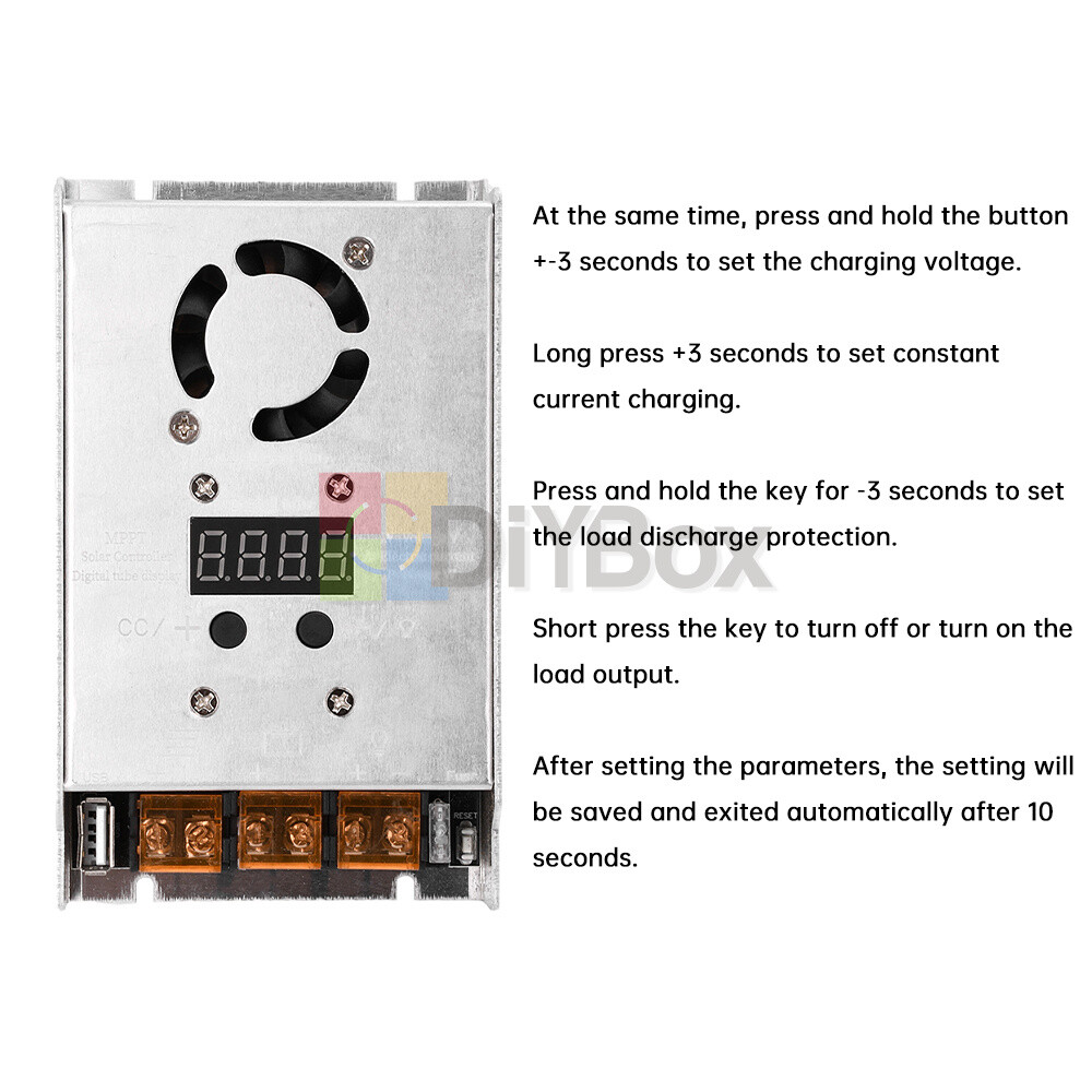 MPPT 500W 20A Solar Controller DC18-80V Buck Step-down Charging Control Module