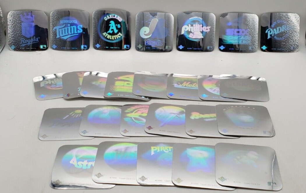 1990 Upper Deck Baseball Teams Hologram stickers Hologram Lot of 39