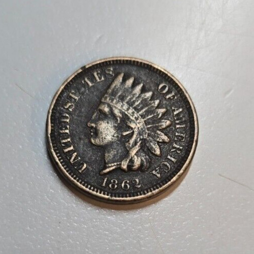 1862 indian head cent VF see photos ready to ship #765