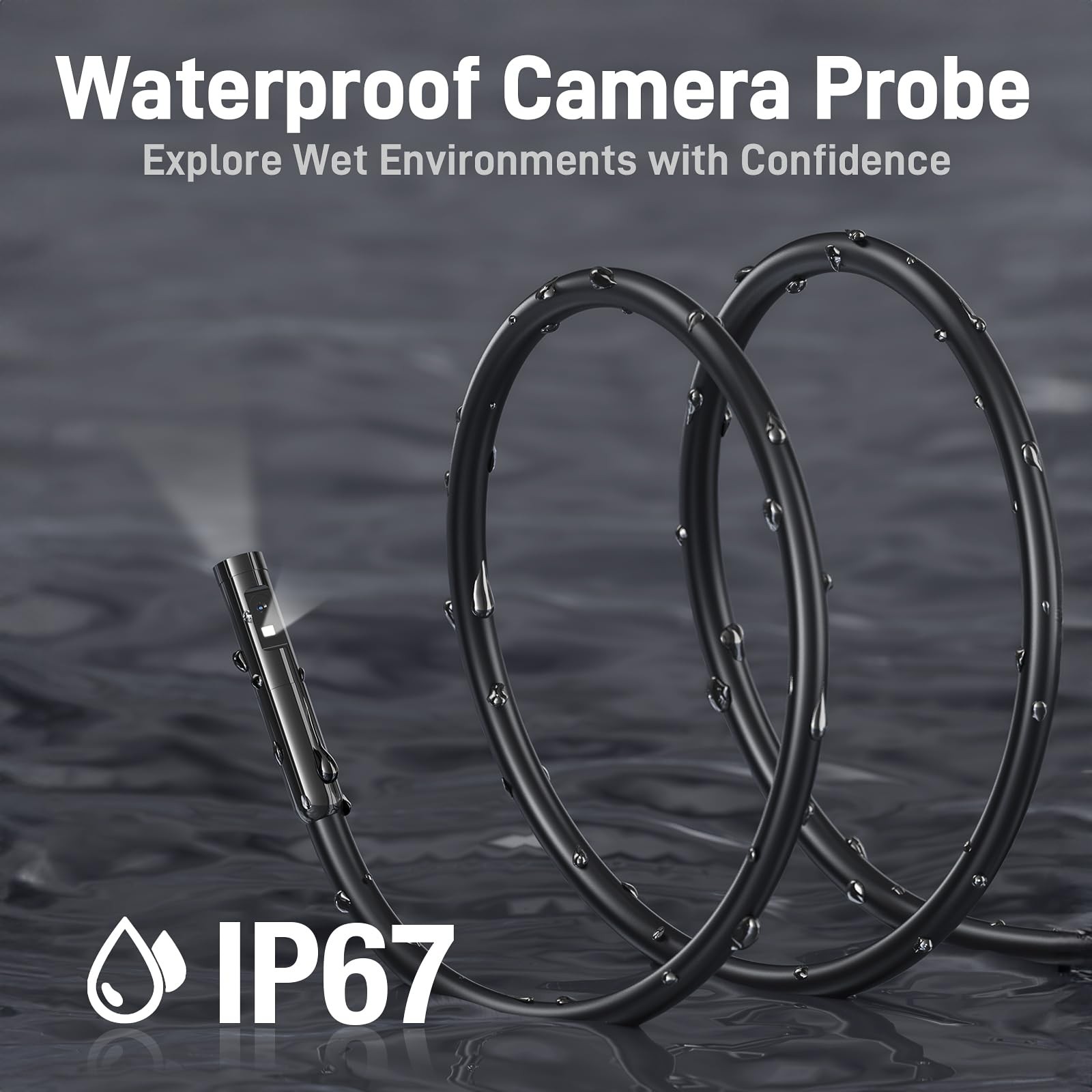Dual Lens Endoscope Camera Inspection