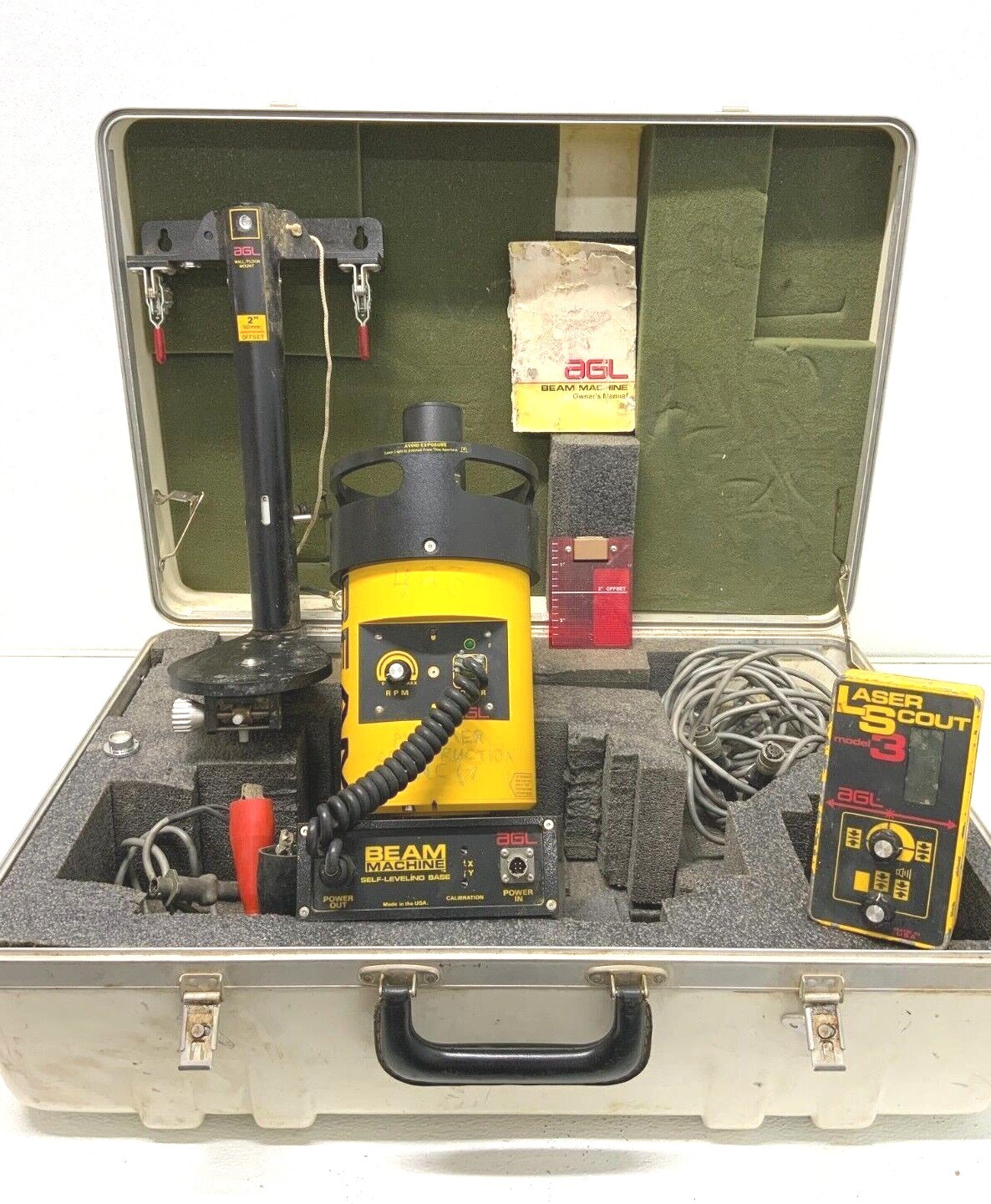 AGL 1182S-BJ1132 Beam Machine, LS-3 EF 3546 Laser Scout, Floor Mount 50mm B7A