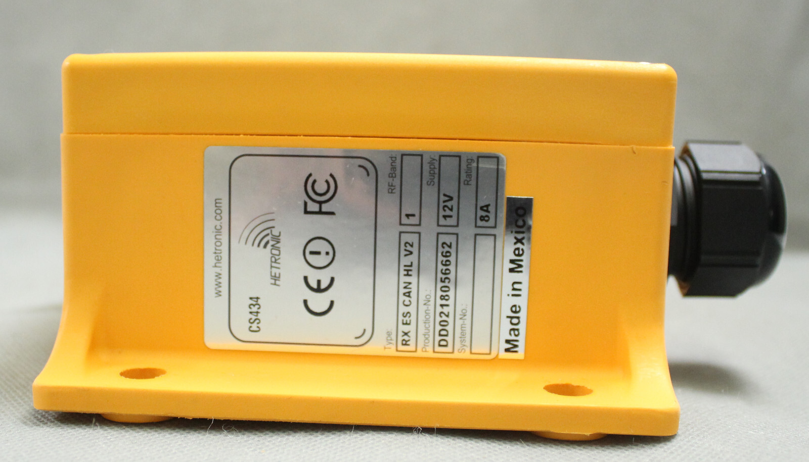 Hetronic RX ES CAN HL V2 RF BAND 1 Mobile Transceiver
