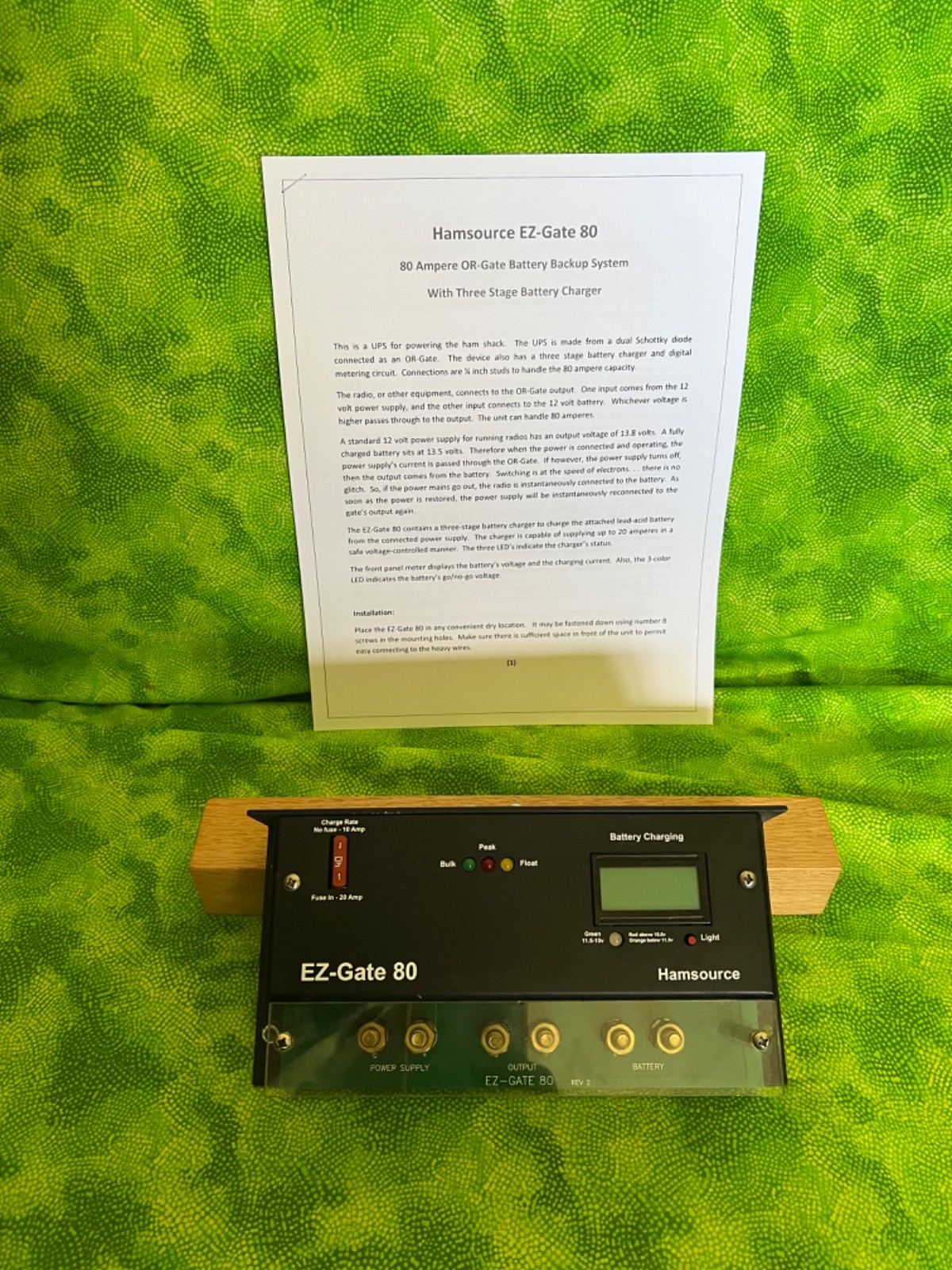 Hamsource EZ-Gate 80 Battery Backup Switch/Charger 80amp Metered - rare