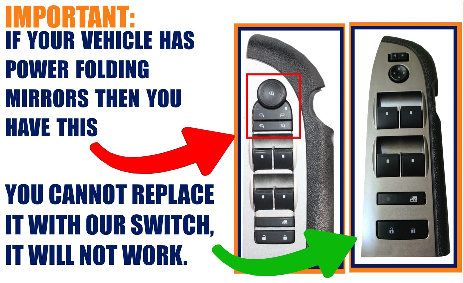 Window Master Switch for 2009-2017 Chevrolet Traverse (20945129, Chevy, Power...