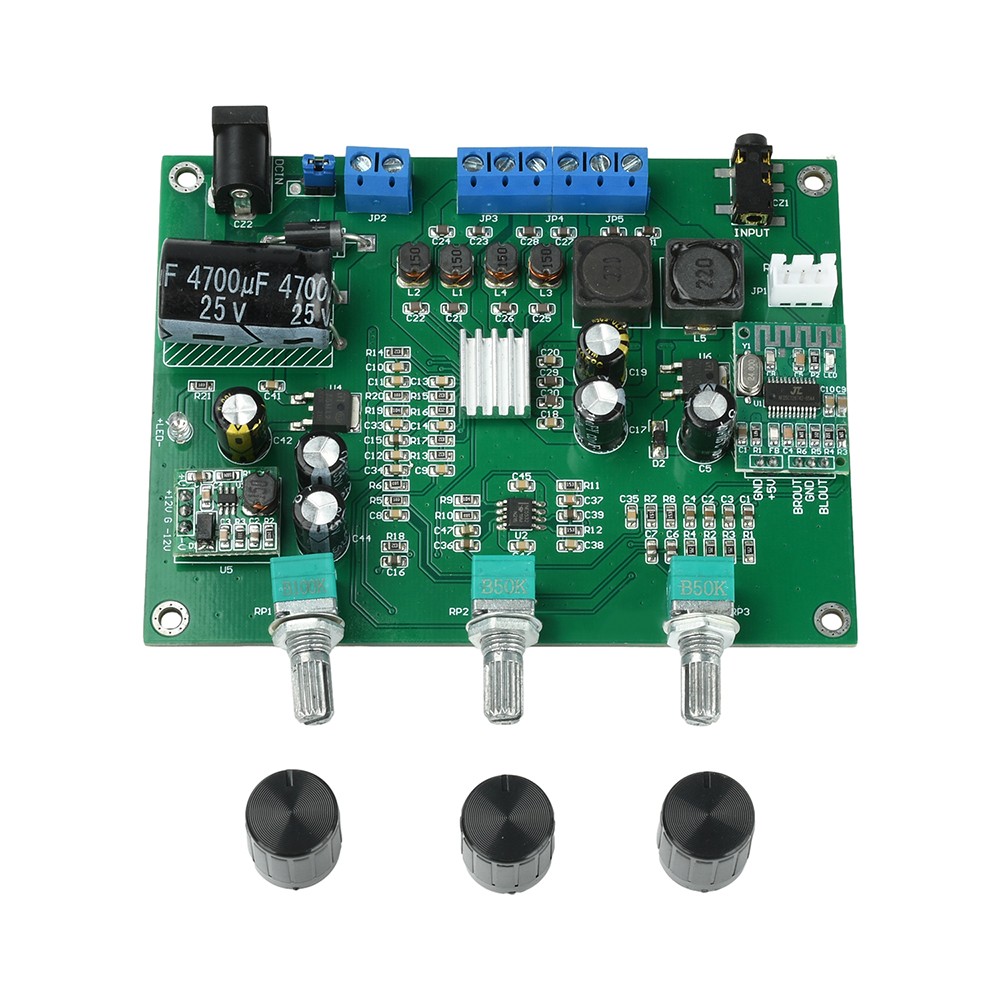 Digital Power Amplifier Board DC 9-18V Bluetooth 2.1 Channel 2*15W+30W Subwoofer