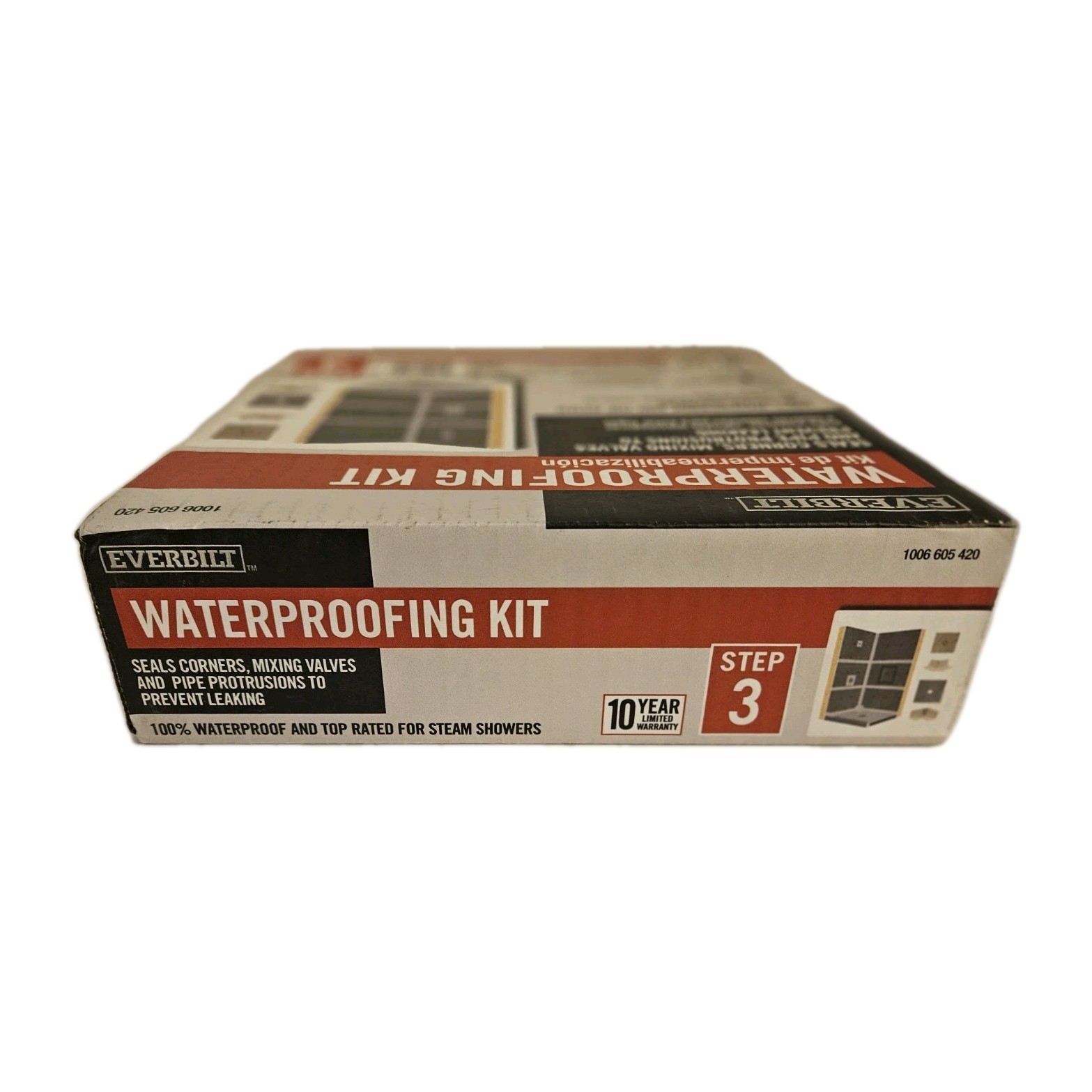 Everbilt Watershield Waterproof Shower Kit w/Fixtures & Corners Underlayment