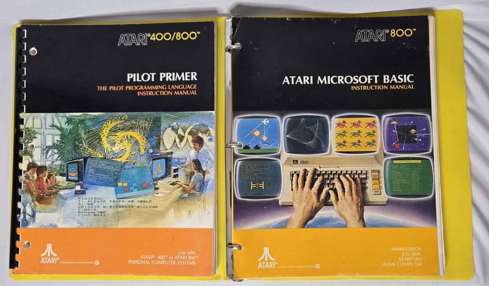 Set Of Atari vintage 1981 programming manuals for the Atari 400/800 & Atari 800