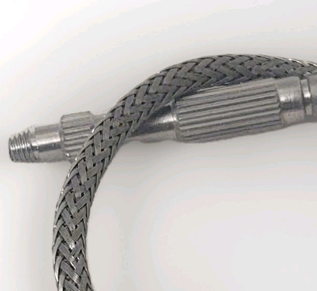 Vintage Metal Japan 10" Camera SHUTTER RELEASE Cable Stainless Threaded Adapter