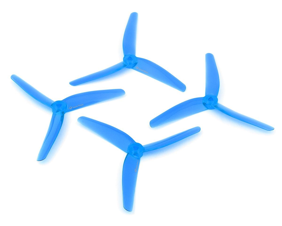 Azure Power 5.1" Vanover Polycarbonate Race Propeller Set (Teal) (2CW & 2CCW)