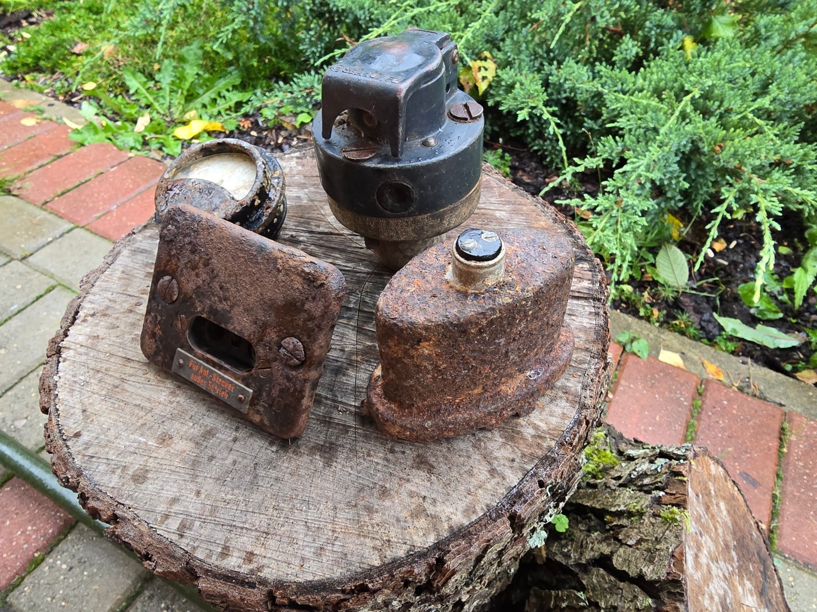 WW2 Accessories from the German bunker relic.