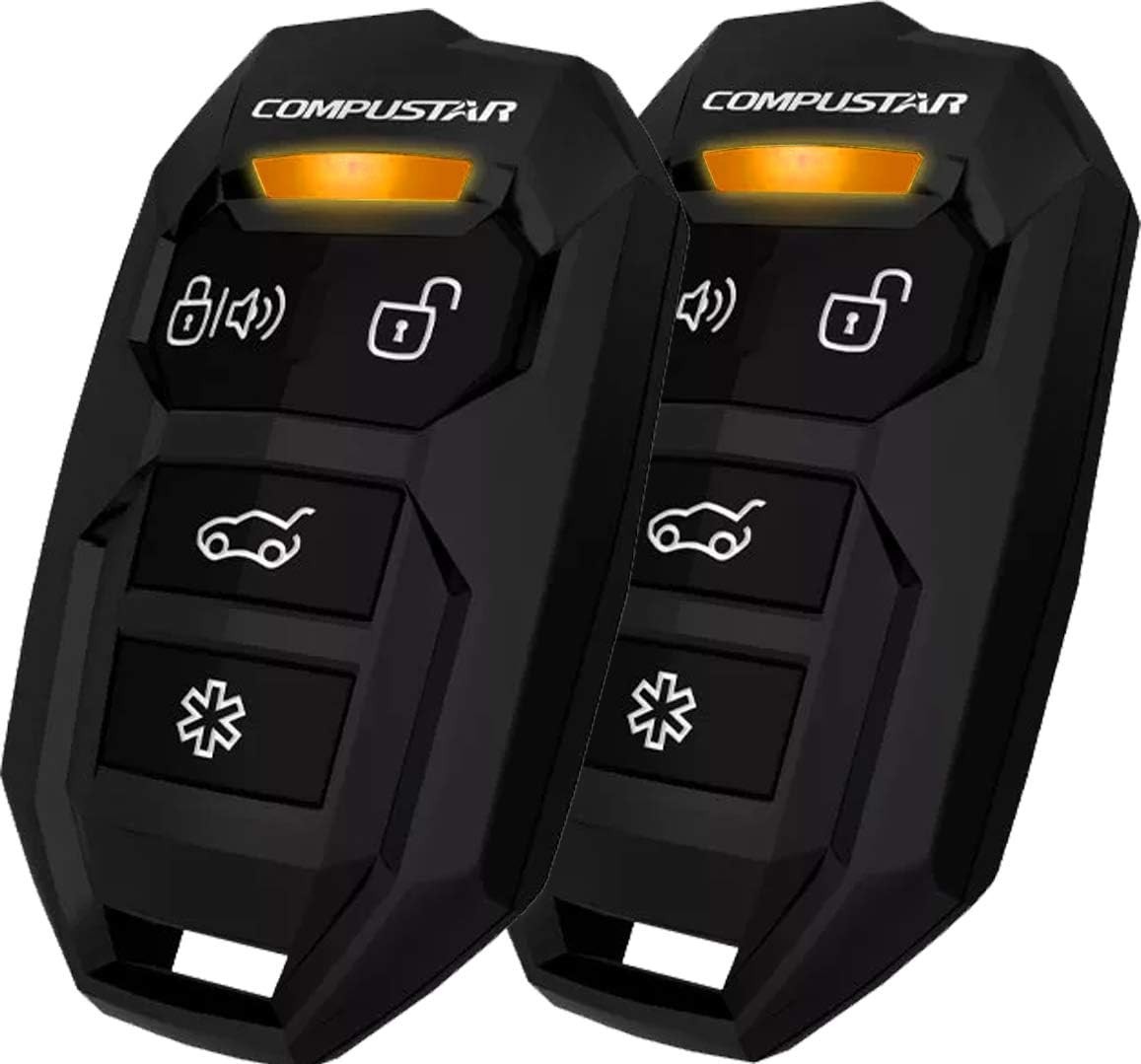 Compustar CS905AS All-in-One 4 Button 1 Way Alarm & Remote Start 1500 Feet Rang